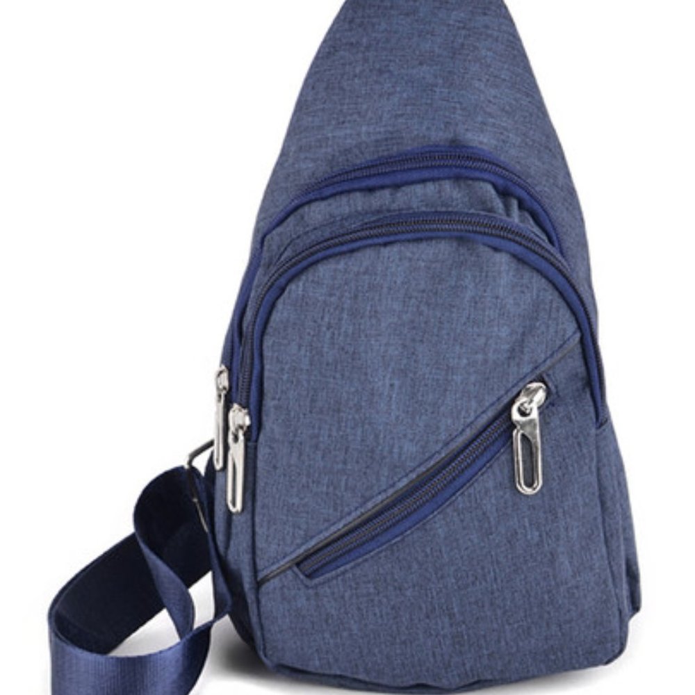 Navy Crossbody Sling Bag Men Women Unisex